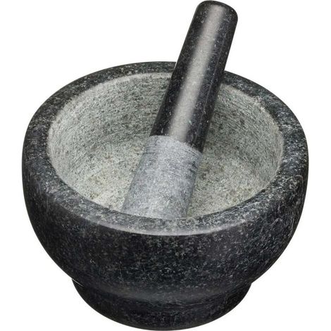 Aster Mortero de cocina en granito negro 20 x 12 cm (1/3)