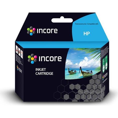 Incore Tinte für HP 963XL (3JA30AE, 3JA26AE, NO963XLBK) Schwarz 65 ml, regulär 3200 Seiten mit Chip