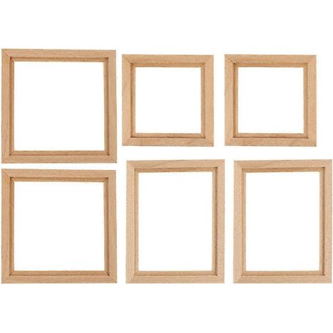 Lot de 6 mini cadres photo décoratifs en forme de micro-paysage-7.6X6.1X0.2CM (1/3)