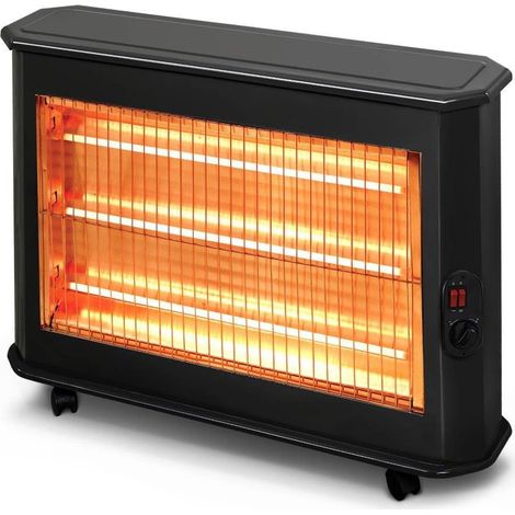 Stufa Elettrica al Quarzo 2000 w con 3 Livelli di Potenza Regolabile (1/2)