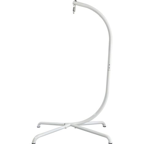 Stable Iron Support Base with Spring Hook for Hanging Chair in Egg Shape Capacity 330 lbs Indoor (1/5)