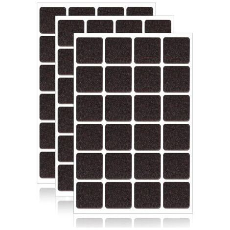 Self-Adhesive Felt Pads - 22mm - Brown - Strong Felt Protection for Chairs and Furniture - Pack of 72 (1/5)