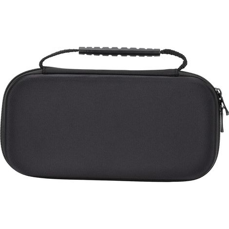 Étui de transport robuste pour Nintendo Switch avec double fermeture, protection anti-choc et portable, noir.