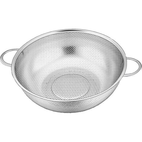 Passoire de cuisine avec anse pour égoutter pâtes, légumes et fruits, passoire à riz en acier inoxydable, compatible lave-vaisselle (1/5)