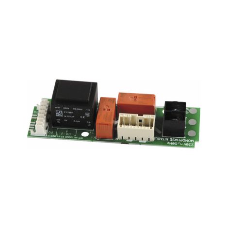 Carte de puissance monophasé pour chauffe-eau – Circuit imprimé 230V – 4 contacts – Pouvoir de coupure 16A – Compatible Thermor, Atlantic, Sauter