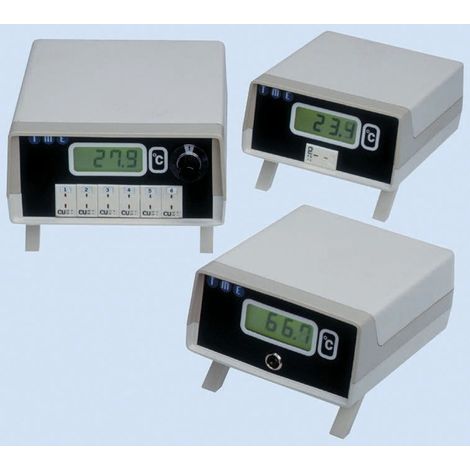 Thermomètre numérique RS PRO 6001, 6 voies de mesure pour E, J, K, N, R, S, T ( Prix pour 1 )
