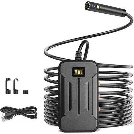 Cámara endoscópica wifi para inspección y mantenimiento de tuberías y equipos - 10 m, 8 mm (1/5)