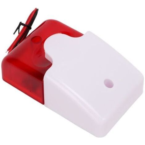 Dispositivo di segnalazione di sicurezza antiurto con allarme acustico e visivo, luce stroboscopica rossa e sirena lampeggiante per incroci, scuole e ospedali (220V) (1/4)