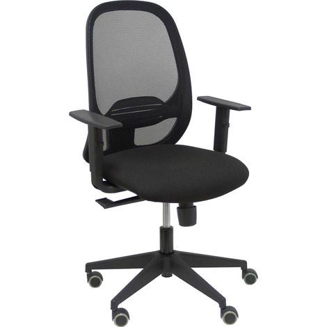 Cilanco chaise noire maille noire siège bali noir bras réglable. (1/5)