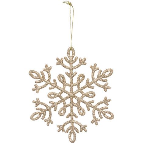 8 Schneeflockensujets 10cm Plastik Gold - Feeric lights & christmas