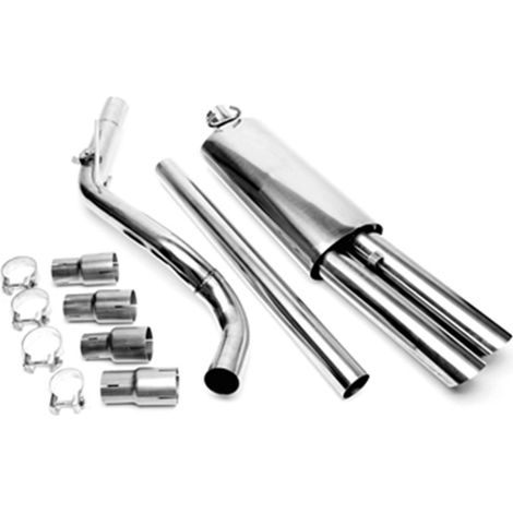 Ligne Echappement CatBack en Inox pour Volkswagen Golf 2 19E de 1983 a 1991-30617075