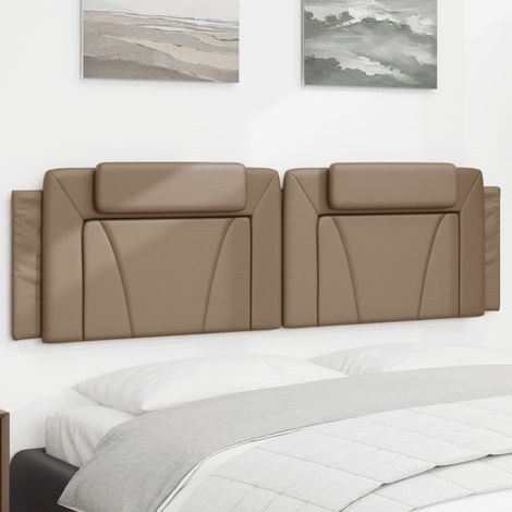 Kopfteil-Kissen "Viana" Cappuccino-Braun 180 cm Kunstleder