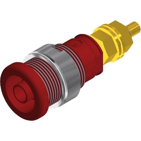 SKS Hirschmann SEB 2600 G M4 casquillo banana rojo 4 mm