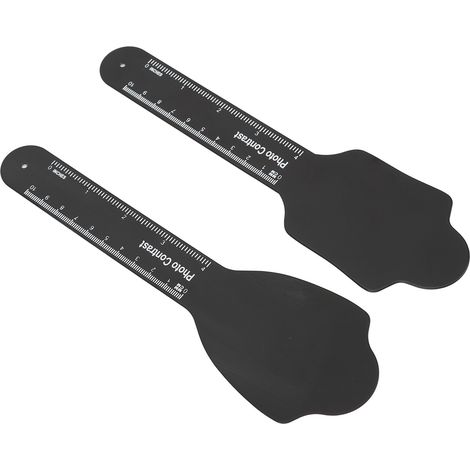 Ensemble de 2 plaques de contraste professionnelles en alliage pour radiographie intra-orale dentaire, avec fond noir, pour les soins buccaux. (1/5)