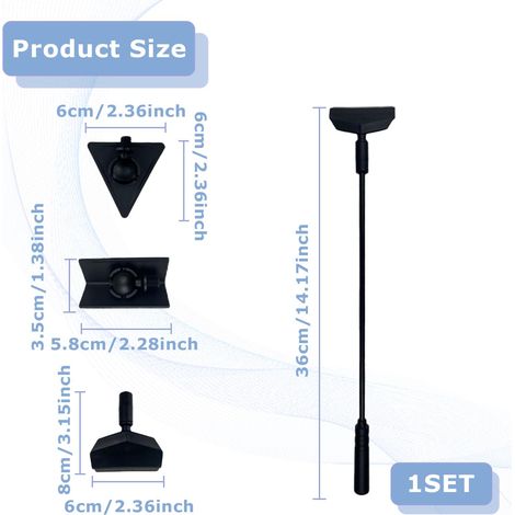 Strumenti per la pulizia, pulitore per vetri di acquari, accessori per acquari, pulitore per acquari, kit per la pulizia di acquari, accessori per acquari (1/4)