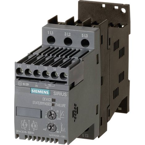 Avviatore soft starter Siemens Potenza motore a 400 V 7.5 kW Potenza motore a 230 V 4 kW 400 V/AC Corrente nominale 17. (1/4)