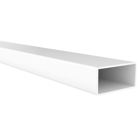 Profilé de tube rectangle aluminium 30x15mm – Finition blanche – Longueur 1m – Épaisseur 1mm – Pour métallerie et construction – REI
