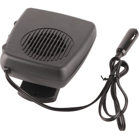 Tragbarer ABS-Autoheizlüfter, Windschutzscheibenentfroster mit 360° drehbarem Sockel für schnelles Aufheizen, schwarz. (1/5)