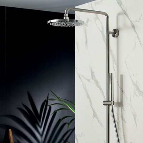 Colonne de douche thermostatique IX INOX - CRISTINA ONDYNA IX40528 (1/2)