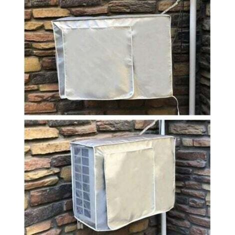 Housse Climatiseur Extérieur, Housse Pompe a Chaleur, Couvercle de Moteur de Climatiseur Universel, Anti-poussière, 1054075cm (1/5)