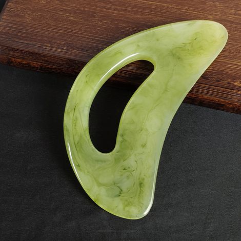 Raspador curvo grande: instrumento de raspado universal para todo el cuerpo dispositivo de masaje para los meridianos del cuello y los hombros.
