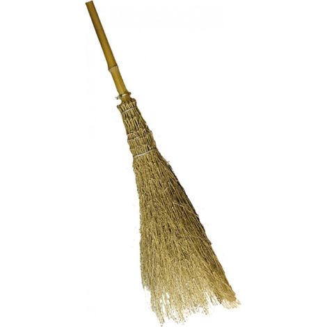 SCOPA BAMBOO CON MANICO PER CORTILE GIARDINO STRADE DA ESTERNO (16511) (1/3)