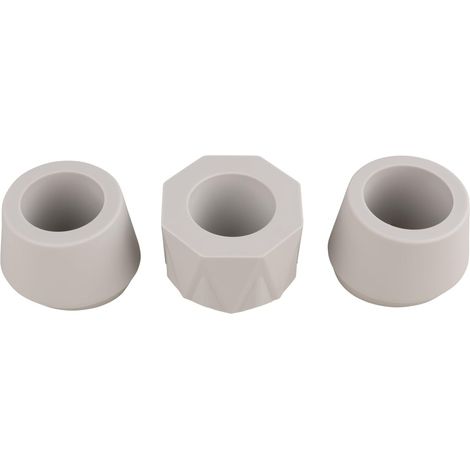Assortiment de moules pour ramequin en silicone, 3 pces., 3 formes, 7x5,5cm, béton créatif, résine époxy, décoration, cache-pot, bougie-36184000 (1/5)