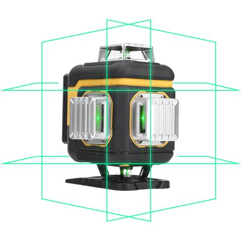 Beyamis Niveau laser 16 lignes vert 4D - Autonivelant 3° pour carrelage construction (1/5)