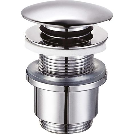 Piletta click clack tonda bassa senza troppo pieno 1"1/4  Tecom