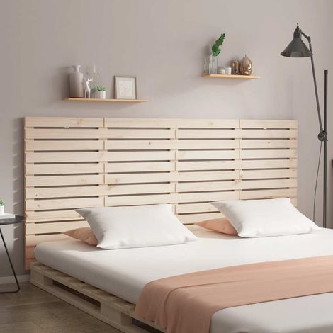 Tête de lit murale,Panneau de lit,Décoration murale 156x3x91,5 cm Bois massif de pin XZZ36558 (1/5)