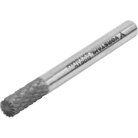 Fresa de carburo de alta velocidad YG8, cilíndrica, frontal, 6x16 mm, FI 6 mm, Vorstahl (1/5)