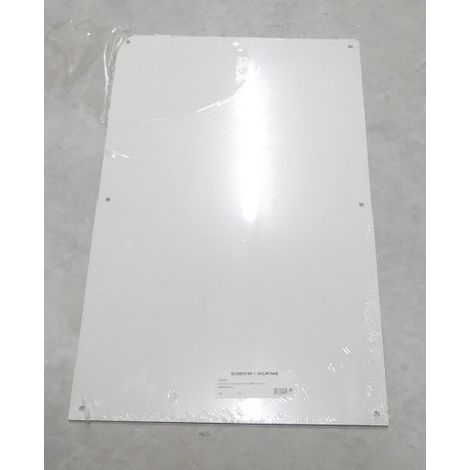 Platine polyester pleine 500x750mm pour coffret industriel série BOURGOGNE