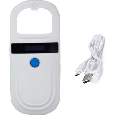 Lector electrónico de microchips para animales con carga USB – Compatible con chips EMID FDX-B de 134,2 kHz y 125 kHz (norma ISO 11784/11785), apto para perros, gatos y cerdos. (1/4)