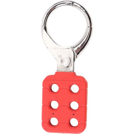 Cadenas de consignation 6 trous isolant portable haute résistance rouge nylon pour industrie (1/5)