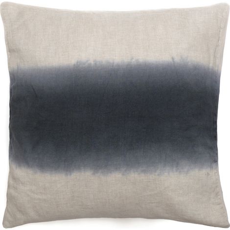 Housse de coussin DEEPALI DECO Tie & dye en lin et coton 45x45 cm
