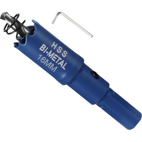 Kit de Scie Trépan Bi-Métal 16mm (5/8") Fraiseuse à Trous Bleu (1/5)