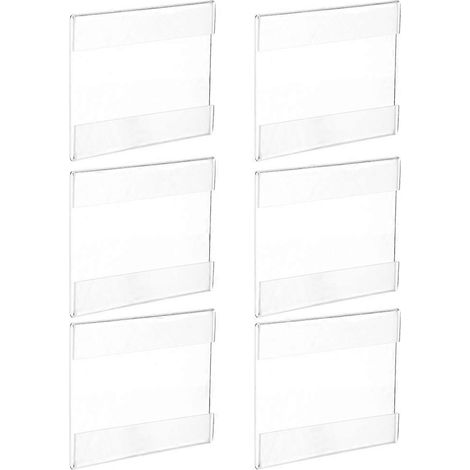 Présentoir à étiquettes transparent en acrylique, lot de 18, pour présentation sur les marchés. (1/5)