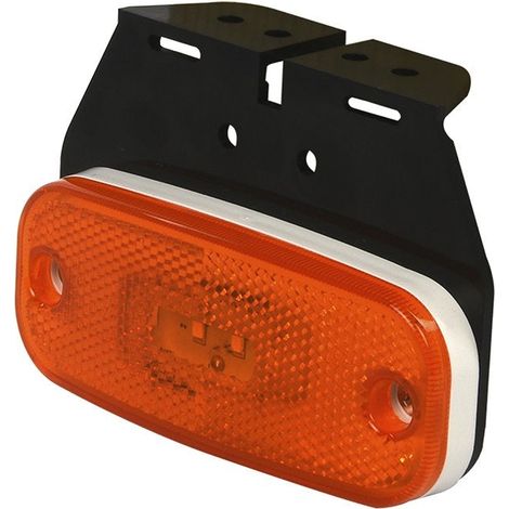 Lampada sidemarker 1030V ambra 110x45mm LED con supporto