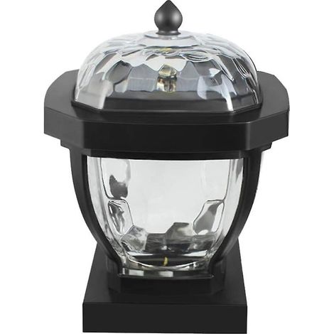 Lampe solaire LED étanche pour poteau de jardin ou de terrasse (20242 LED) - Éclairage extérieur étanche pour clôture et terrasse (1/4)