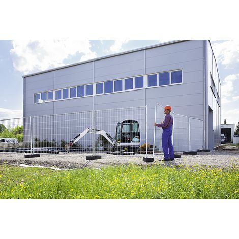 Schake, Clôture de chantier, kit complet, hauteur 2000 mm