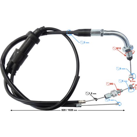 Cavo acceleratore + acceleratore ATV 150 200 250 (1/2)