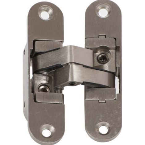 1 Charnière Invisible KLOSE besser - 3D Aluminium. Couleur Inox Satiné. Gauche
