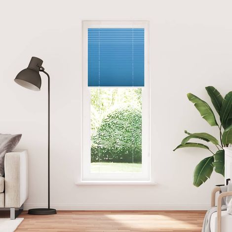 Maison Exclusive - Estor Plisado azul 80x200 cm Tela Ancho 79,4 c