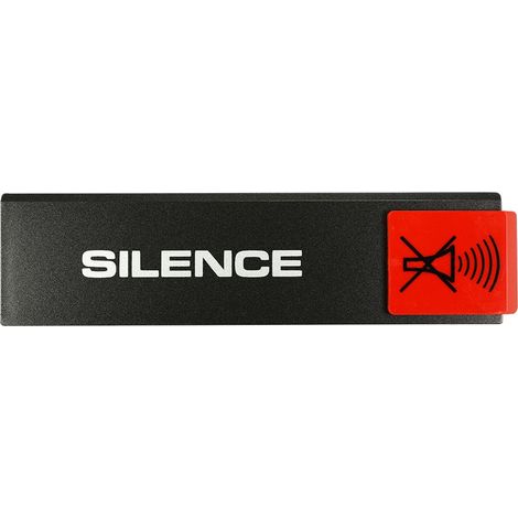 Plaque de porte Silence - Europe design 175x45mm - 4260679