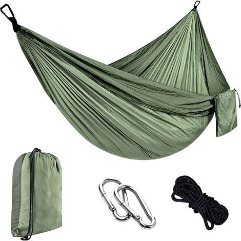 Hamac suspendu en nylon parachute d extérieur Simple Double (1/5)