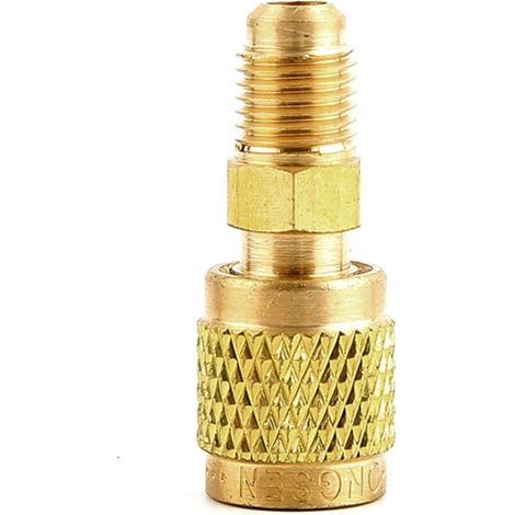 Cable adaptateur connecteur de tuyau R22 R134A vers R32 R410A taille 6,35 mm à 5/16 pour climatiseur (1/5)
