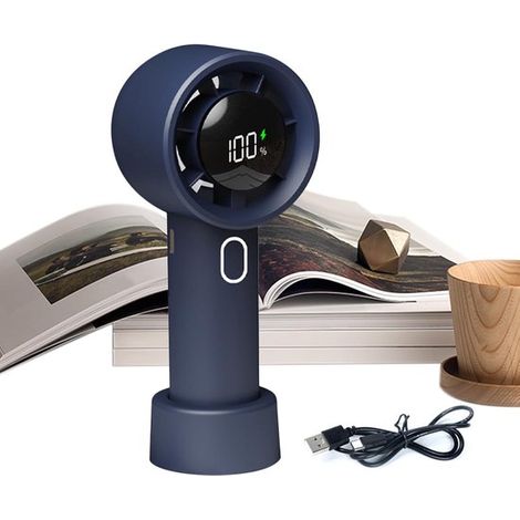 Ventilatore portatile - Ventilatore portatile a batteria per rinfrescare l'aria, ideale per camera da letto, viaggi e attività all'aperto. (1/5)