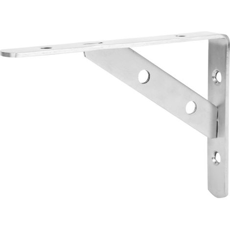 Soporte triangular para estante de pared [2 piezas] Soporte de mesa de acero inoxidable, ángulo del estante (1/5)