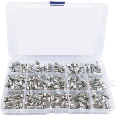 Fusible Verre - 5x20 mm - 250 V - 0.5 A à 20 A - 15 Valeurs - Pour Équipements Électriques Domestiques
