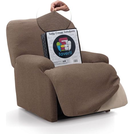 Housse élastique pour Fauteuil Relax Pieds Ensemble inclinable de 70 à 90 cm Modèle Reale Housse de Fauteuil Rabattable Universelle Protecteur Tissu Jacquard Toucher Coton (1/5)